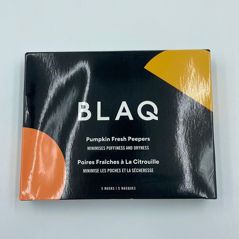Blaq Pumpkin Fresh Peepers Eye Masks (NWT)